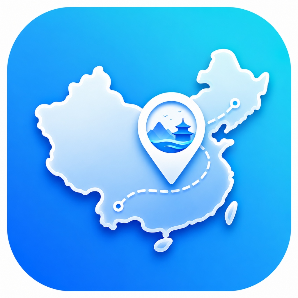 中国旅游地图 Icon
